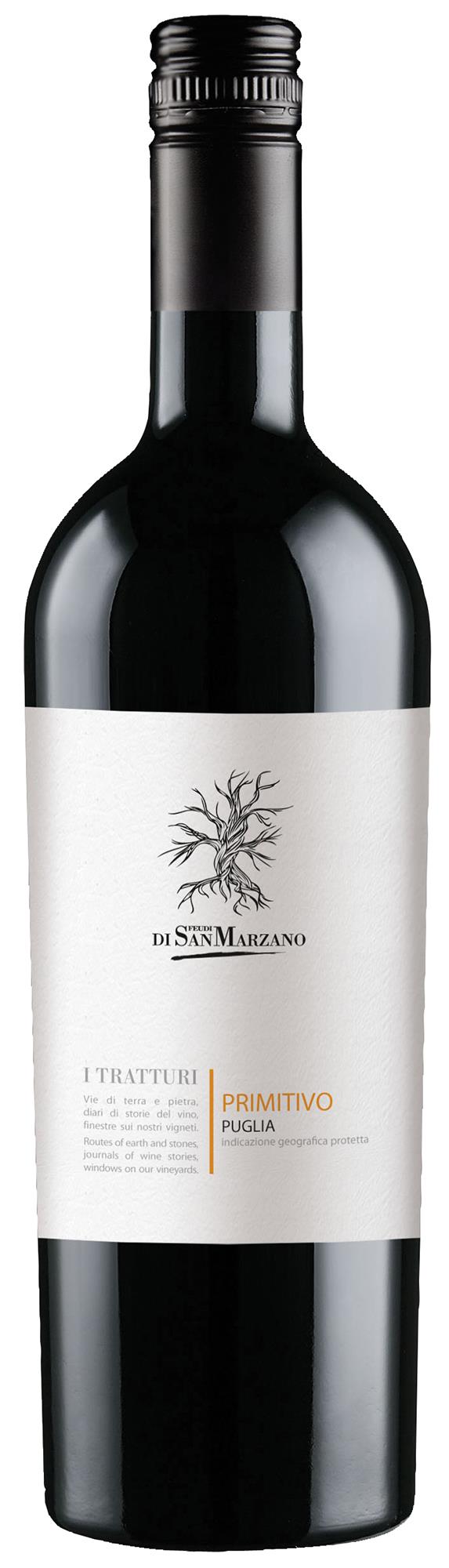 PRIMITIVO, I TRATTURI IGP Puglia, San Marzano Vini 13,50% 75 cl