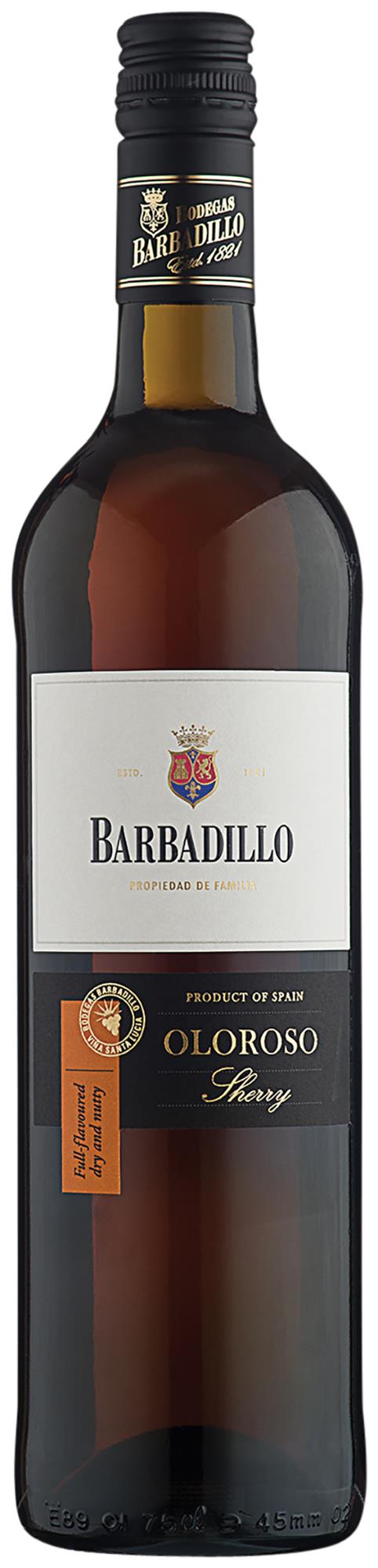 BARBADILLO  AMONTILLADO SHERRY 75 cl 17,5%