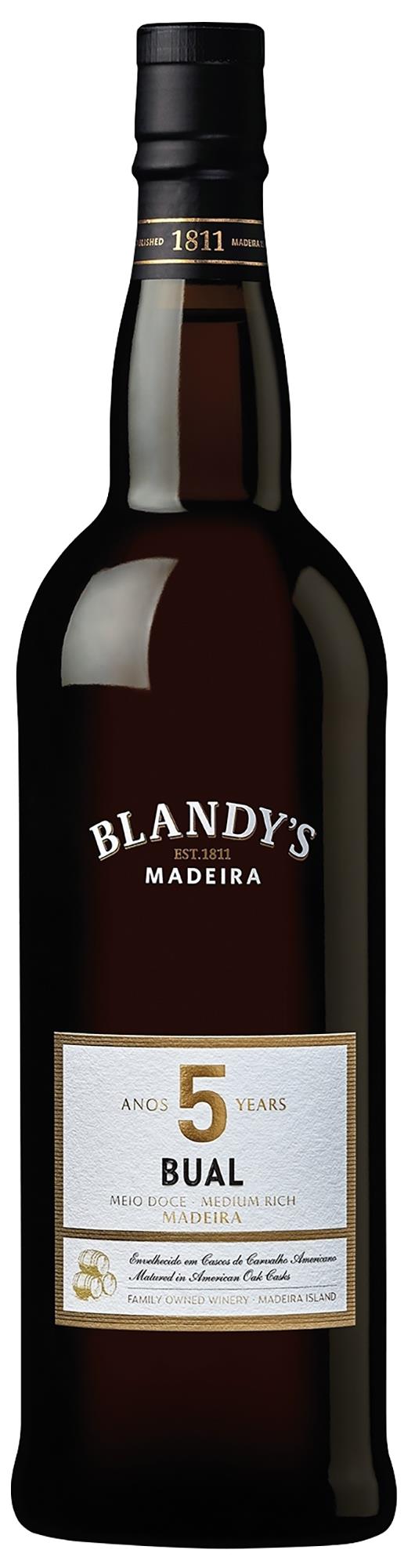 5 YEARS BUAL Madeira, Blandys 19% 75 cl