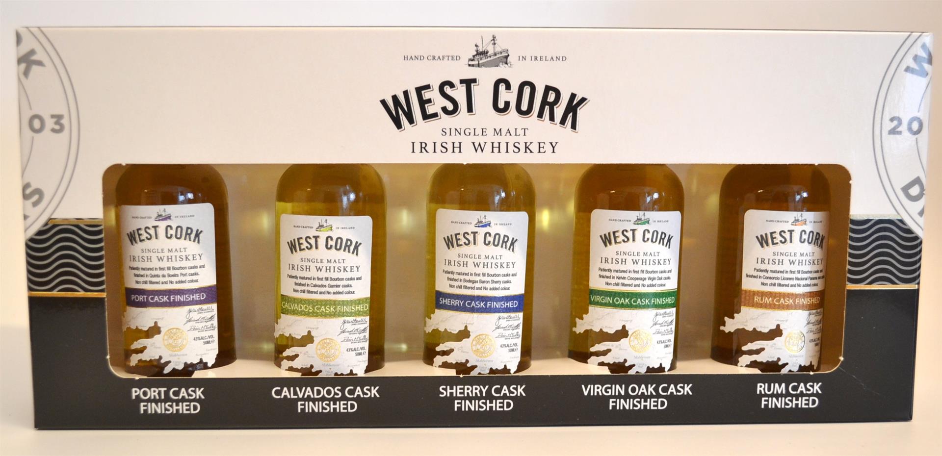 West Cork Minipack single malt 43% 6x5 5cl 