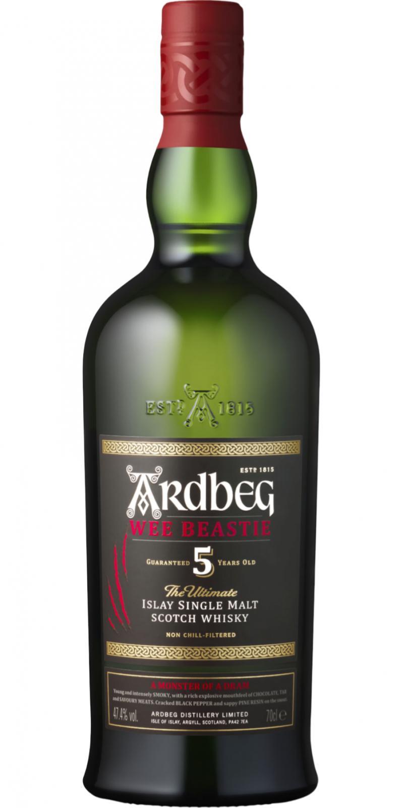Ardbeg "Wee Beastie" Islay Single Malt Scotch 70cl 47,4%
