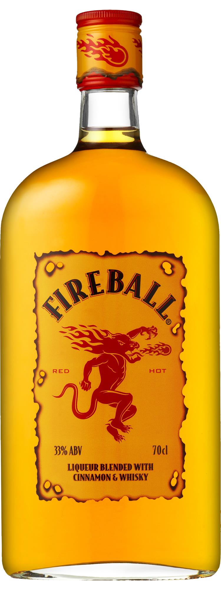 Fireball Cinnamon Whisky Liqueur 33% 70 cl