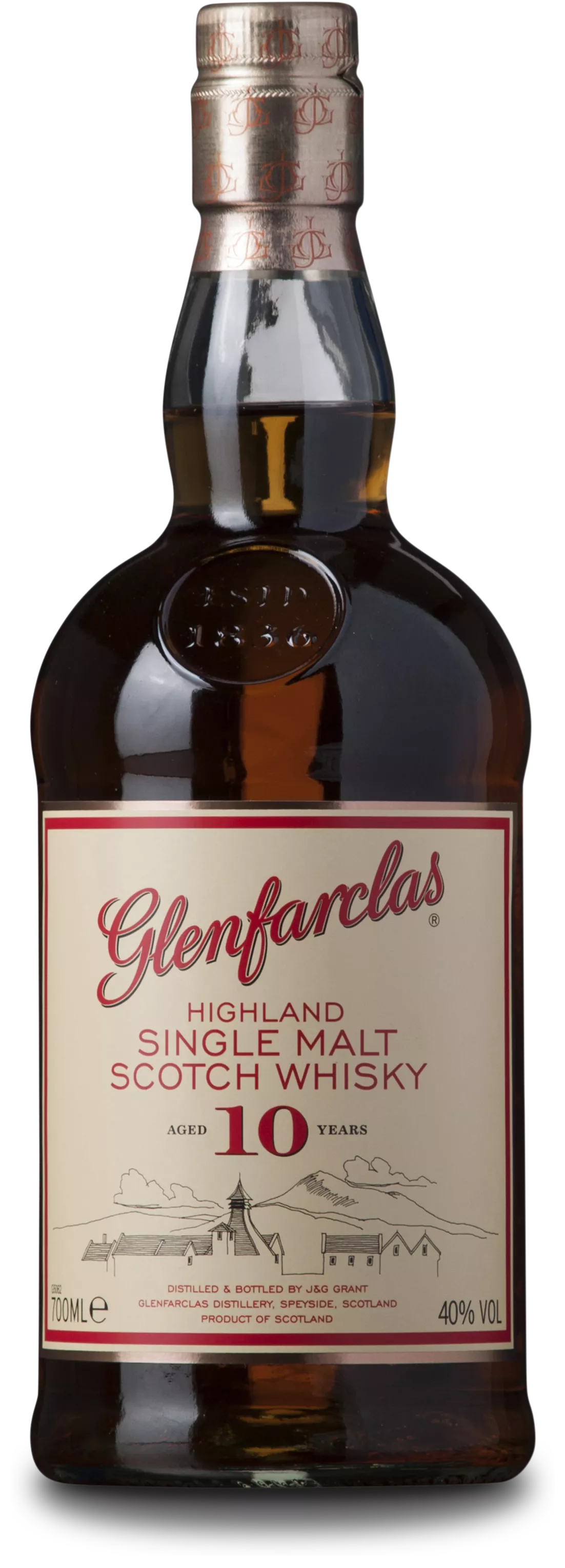 Glenfarclas 10 Years 40%, 70 cl, J & G Grant