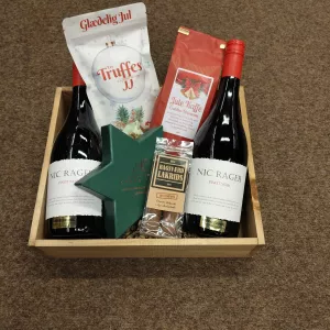 Julekurv m/vin og sødt