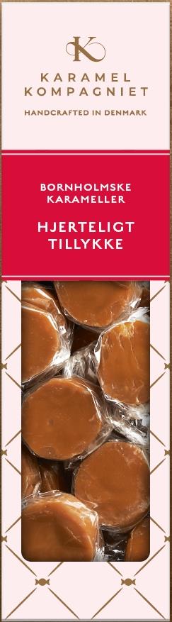 HJERTELIGT TILLYKKE 138g, klassisk flødekaramel