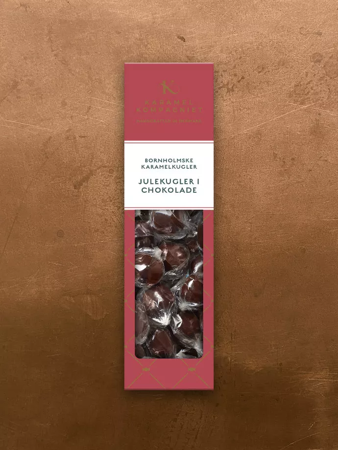 Karamel Kompagniet julekugler i chokolade 109 gram