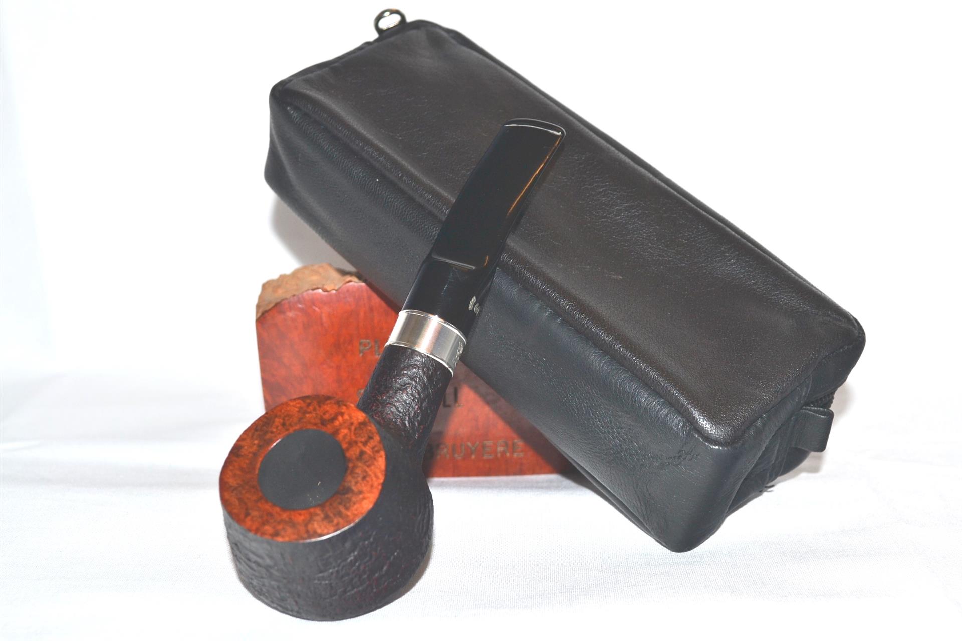 75 års Jubilæum´s Pibe sort sandblæst model nr 11 pibe nr 3/150 9 mm