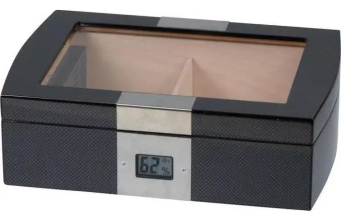  Cigar Humidor m/ carbon look til 50 cigarer Passatore