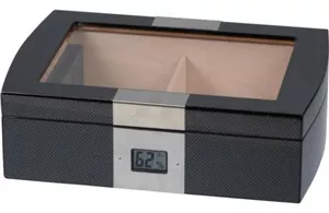 Cigar Humidor m/ carbon look til 50 cigarer Passatore