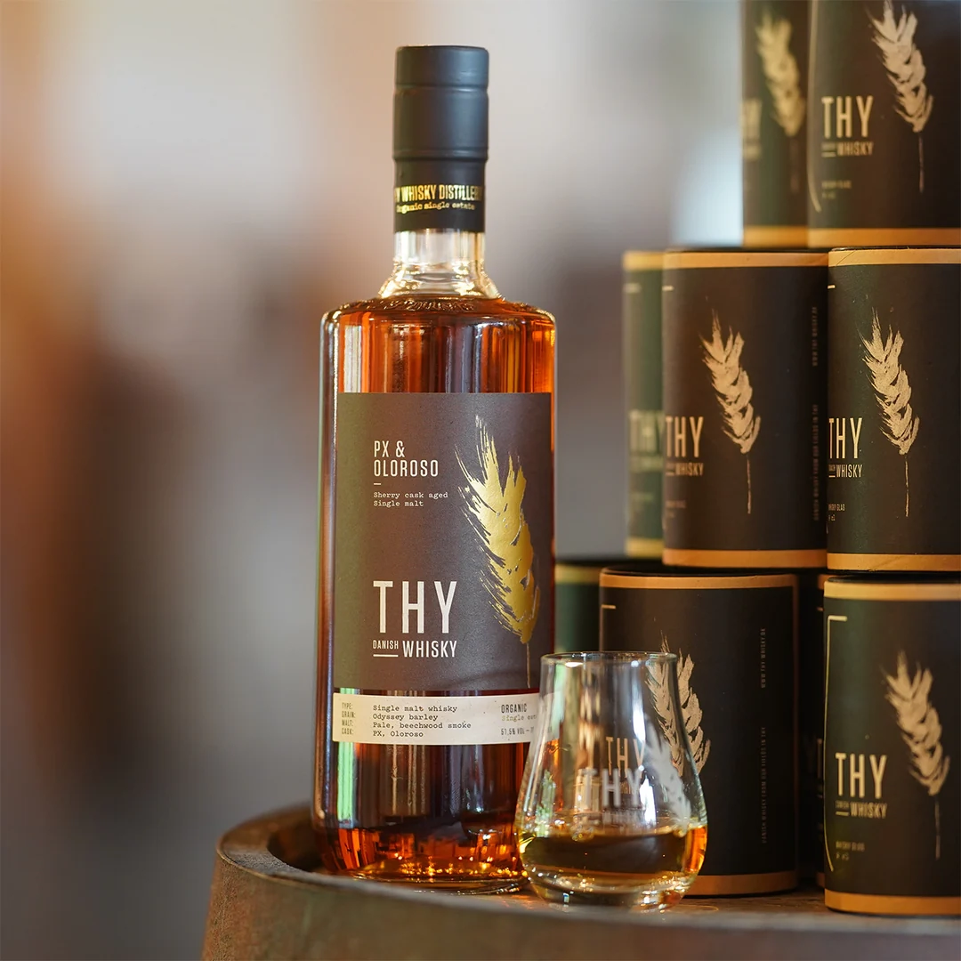 THY Whisky PX & OLOROSO Sherry cask aged Single Malt 51,5% 70 cl 2025 til salg 9/10 2025