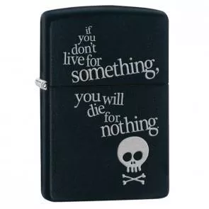 Zippo. Live for something